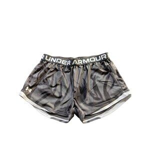 UNDER ARMOUR Girl’s Running Loose Fit Shorts Black/White Size YXL (youth)